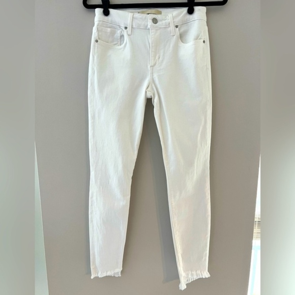 Joe’s skinny ankle white jeans